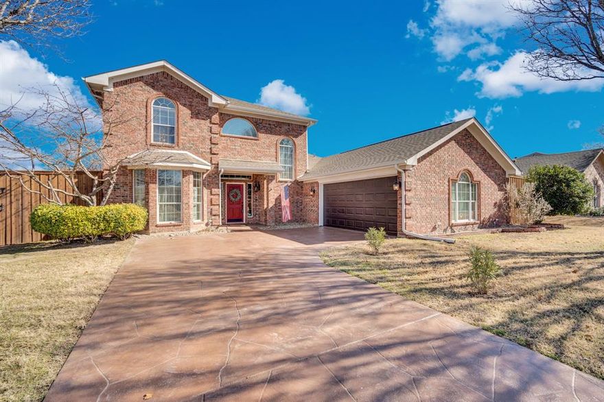 Designed for entertaining & everyday comfort, this exceptional home checks every box. The open concept layout features a spacious living area filled w natural light, enhanced by faux wood blinds & freshly painted interiors. Engineered wood flooring flows throughout all main living spaces, creating a seamless & stylish feel. The chef’s kitchen is the heart of the home, offering butcher block countertops, a large island w eating bar, double ovens, updated appliances, abundant cabinetry, & a generous breakfast room perfect for gathering. A formal dining room provides flexibility for hosting, while an additional flex space works beautifully as a home office or bonus room. The private primary suite is a relaxing retreat, complete w an ensuite bath & peaceful separation from secondary bedrooms. A convenient half bath serves guests. Upstairs, a spacious game room w  two bedrooms & a full bath creates an ideal setup for teenagers, guests, or multi-generational living. Step outside to your own backyard oasis featuring a stunning pool with all equipment replaced, an updated finish, and a resurfaced pool deck. The covered patio is perfect for entertaining, relaxing, or enjoying poolside evenings. Upgraded landscaping and a storage shed complete the outdoor space. Additional highlights include a spacious painted garage & garage floor and solar panels with backup, offering both efficiency and peace of mind. This home blends functionality, flexibility, and resort-style living—ready to impress at every turn.