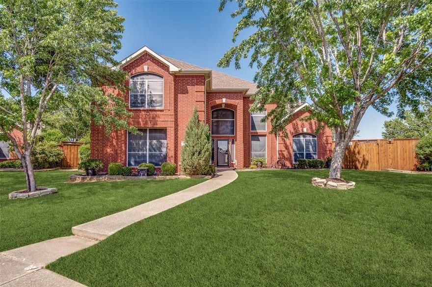Welcome to 3932 Harrison Ct, a spacious cul-de-sac home in the sought-after Oakwood Springs neighborhood. Step inside to discover a soaring ceiling and a thoughtfully designed floor plan. At 3,923 sq ft, this single-owner home features multiple large living rooms and family rooms ensuring there is ample space and privacy for everyone! The upstairs family room serves as a versatile space for relaxation or entertainment, while the enormous bonus room provides endless possibilities— a home theater, a game room, a 5th bedroom, or an additional living area. New carpet throughout and freshly painted rooms and cabinets make this home feel clean and modern. Two NEW HVAC systems with a 10-year warranty offers peace of mind for years to come! Recent kitchen upgrades including quartzite countertops, a stainless steel deep sink, matching stainless steel appliances, and a gas cooktop. So many thoughtful design touches such as the walk-in pantry, spacious laundry room with sink, large kitchen island, generous closet space, convenient storage shed, and more! You'll love cool evening drinks under the new patio gazebo! The expansive 0.28-acre lot offers plenty of room for a future pool to add to the patio and 7ft privacy fence, creating your own private oasis. Gas line available to the patio. Located just minutes from major highways and DFW Airport, this home offers unparalleled convenience for commuters and travelers. Excellent schools, parks, and shopping centers are close by, making this an ideal location for families. The community features a pool, clubhouse, tennis courts, playground, and more! Greenbelt behind the home provides a birdwatchers delight attracting blue jays, cardinals, egrets, and geese! Note that this home is 597 sq ft larger than indicated in public record, weighing in at almost 4,000 sq ft! Don't miss the opportunity to own an exceptional property that combines spacious living, a prime location, and the potential for a custom outdoor retreat.