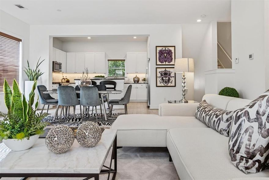 **12 MONTHS OF PREPAID HOA DUES** Welcome to this thoughtfully renovated Carreras Townhome. This residence features ample natural light and has undergone comprehensive updates with attention to quality and detail. The open concept main level is appointed with hardwood floors and a combined living and dining area, providing an excellent setting for gatherings. The chef’s kitchen is equipped with granite countertops, stainless steel appliances, and an expansive island. The generous primary suite includes a well-appointed bath with abundant natural light and a versatile sitting area suitable for an exercise room or office. Located in a quiet section of the neighborhood, the property offers a large private backyard that accommodates pets, outdoor dining, and relaxation. This home is conveniently situated near Cedar Springs, Oaklawn, Medical District, and downtown. For further insight into the property, please view the VIRTUAL TOUR.