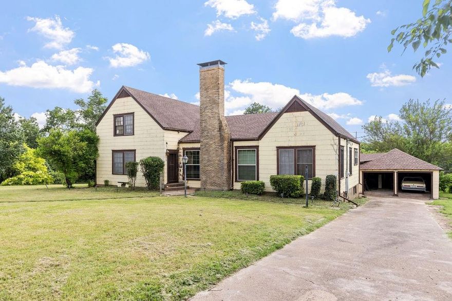Charming 1940's era house in the heart of downtown Honey Grove! Large 4-bedroom, 3 full bath house. Many beautiful features include a stunning stairway, fireplace, and hardwood floors. Great dining room for all those friend and family events. Property has a two-car garage with a large screened-in porch overlooking a huge backyard which includes 3 parcels. Lots of space to do many things.  Very peaceful space to just relax and enjoy the view. Short walk or golf cart ride downtown. House has so much potential! Just south of the newly opened Bois D'Arc Lake for all the boating and fishing enthusiast and still just over an hour drive to the Dallas metroplex.   There is also the new lake Ralph being constructed and will open in the next couple of years!  You will love the small-town atmosphere!