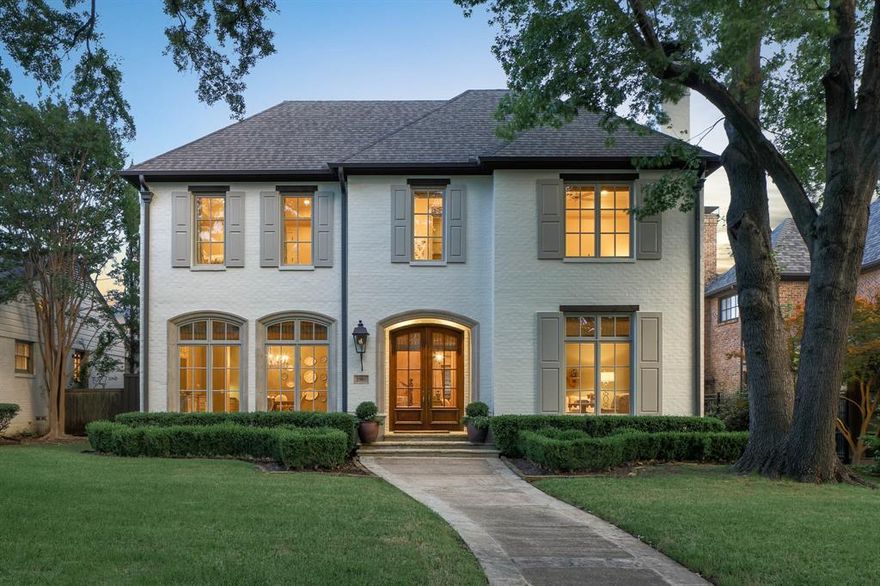 Welcome to 2905 Amherst, a stunning French Normandy style home located in prestigious University Park. This beautiful residence, freshly enhanced with a new exterior paint, was custom built by Woldt Homes in 2006. It offers a perfect blend of classic elegance and modern comfort, with a spacious layout spanning 4,884 SF. The home features four private bedrooms, each with its own ensuite bathroom, and two additional half baths. The first floor is designed for both formal and casual gatherings, with a formal living room that boasts a gas fireplace and abundant natural light, a formal dining room, a study, and a family room with gas fireplace that opens to a covered outdoor patio. The kitchen is a chef's dream, equipped with high end appliances including a Wolf range, SubZero refrigerator & freezer, and an open wet bar with wine storage, ideal for entertaining guests.

Upstairs, the primary suite offers a luxurious retreat with a sitting area, elegant bath featuring dual vanities, a spacious walk-in shower, and a deep soaking bathtub with jets. The suite also includes two generous walk-in closets, providing ample storage space. Three additional spacious bedrooms with walk-in closets and ensuite bathrooms. A large game room with a walk-in closet and a spacious utility room with built-in cabinetry and full-size washer & dryer complete the second floor, adding to the home's functional living spaces. Perfect for those who desire both luxury and tradition, 2905 Amherst combines the warmth of a classic design with the conveniences of modern amenities.