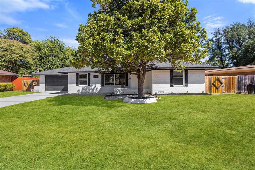 Fully reimagined mid century home in the heart of Oak Cliff where character meets clean modern living.
From the moment you arrive, the fresh concrete driveway and updated exterior set the tone for what’s inside. Step through the door and you’re greeted with original hardwood floors, natural light, and a layout that flows effortlessly for everyday living and entertaining.
This home isn’t just updated, it’s been done right. Major improvements include a brand new roof, updated plumbing with PVC lines, upgraded electrical with a new panel, a 5 ton HVAC system with all new ductwork, and a repaired foundation, giving you confidence and peace of mind from day one.
The backyard offers a private escape with space to unwind, plus a unique bonus structure that works perfectly as a dog house, playhouse, or creative flex space. If you’ve been searching for something with soul, style, and zero deferred maintenance, this is the one. 
Seller's preferred lender incentive available: 1% toward buyer closing costs or temporary interest rate buydown.