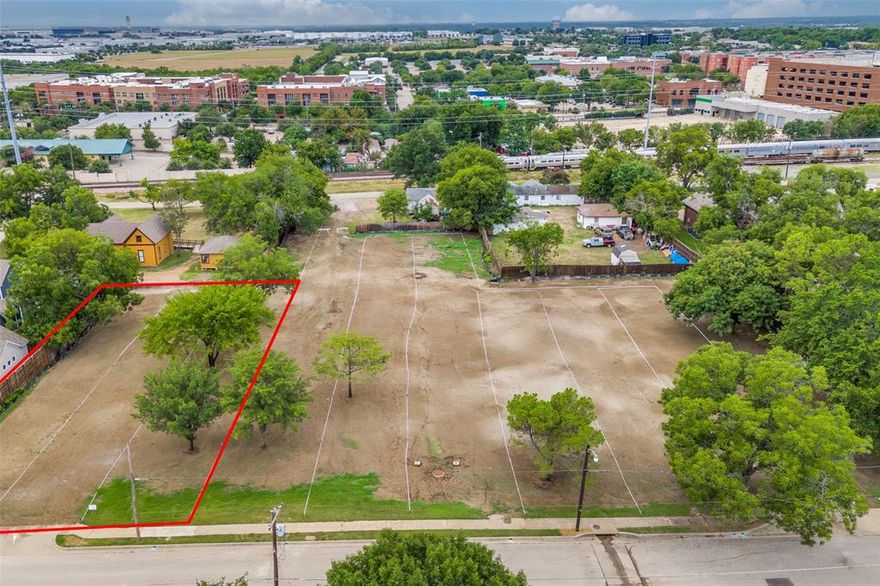 The properties located at 404, 408, 412 and 416 College were sold as one package.