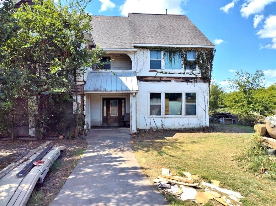 Opportunity awaits on approximately 1 acre to be surveyed from a larger tract (boundary diagram in photos is approximate). This 4-bedroom, 3-bath home offers generous space with expansion potential, including attic area that could be finished for additional living space and flexibility for future bath additions. Water meter does not convey with the property; however, a meter is available for purchase on an additional property. Priced to sell, sold as-is, price is firm, and buyer to purchase title policy.