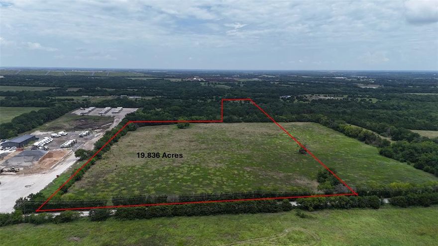 Rare opportunity to own nearly 20-acres in Melissa's ETJ with AG exemption. Water and electric available; 716 ft of road frontage. Surrounded by rapid residential and commercial development. Located just 15 minutes from HEB and close to US-75, this property offers prime potential for investment, development, or a private estate. Fast growing area, low taxes, and excellent access make this a standout opportunity. Can also be combined with MLS 20991691 - adjoining 5.01 acres to be purchased separately.