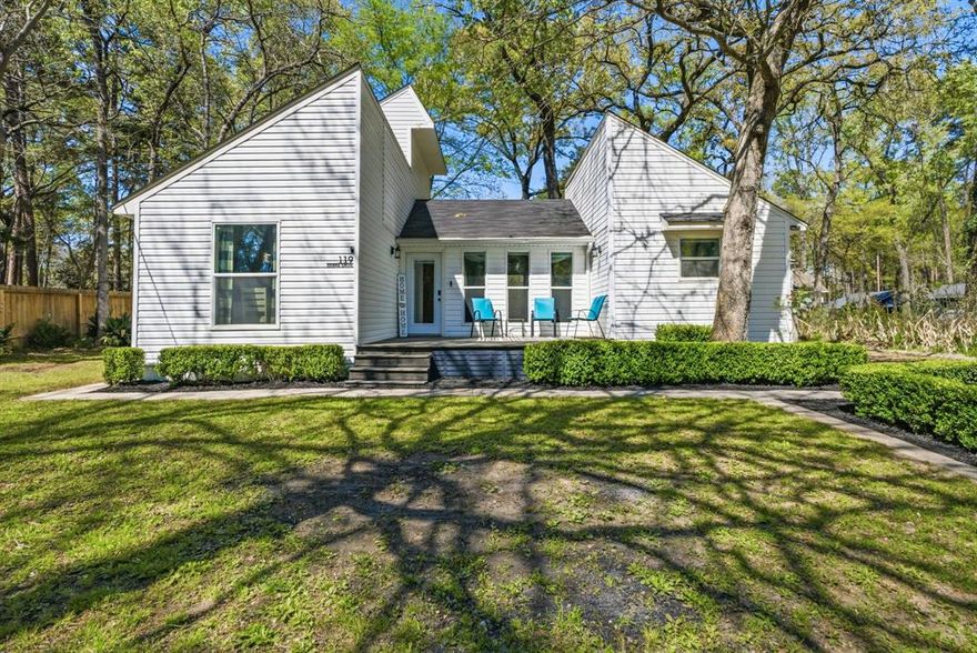 Situated on a quiet, dead-end road in a peaceful, lake-friendly community at Lake Palestine, this beautifully remodeled 2-bedroom, 2-bath home features thoughtful upgrades throughout - including new windows, a tankless water heater, and an updated heat pump - providing efficiency and peace of mind for years to come. With approximately 1,092 square feet and a unique 1.5-story layout, this home stands out with its character and design. The open-concept living space is bright and inviting, highlighted by a tray ceiling and easy flow into the kitchen and dinette. The kitchen features stainless steel appliances and modern fixtures that highlight the elevated updates throughout. The primary bedroom offers plenty of space to unwind with a private ensuite with dual sinks, a dual shower head, and ample storage. Upstairs you'll find the secluded second bedroom with plenty of space and piney views. Step outside and enjoy both a welcoming front deck and a back patio - perfect for enjoying lakeside living. A storage building adds extra functionality, while the surrounding community enhances the lifestyle with access to a pool, park, clubhouse, and boat ramp just minutes away. Conveniently located between Hwy 155 and Hwy 69, you’ll enjoy quick access to Tyler while still soaking in the laid-back lake atmosphere. Zoned to Bullard school district, this move-in-ready home is an excellent option for a full-time residence, weekend escape or investment opportunity. Schedule your showing today!