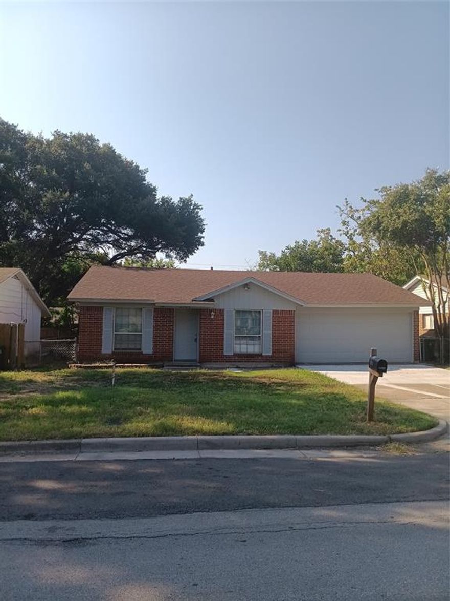 Recently remodeled. Brand new roof.   Brand new 3 Ton Air Conditioning. New dishwasher and oven were just installed.  New garage door opener. Large backyard with deck. Partial new driveway. Move in ready.