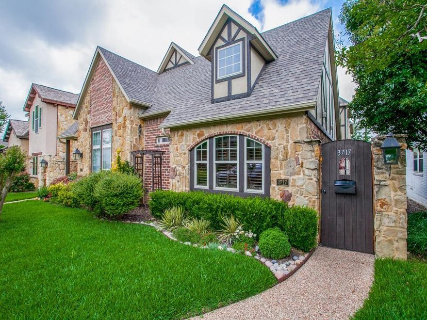 This lovely and spacious duplex is move-in ready & available immediately. Near to Highland Park West neighborhood, the property features dual primary bedrooms, one on the first floor could also be used as an office. The second floor primary opens to a second living area or office.. A third bedroom with  walk in closet complete this flexible floor plan for your family and guests while offering ample storage through out. The enty opens to a great room showcasing a vaulted ceiling, plantation shutters, and fireplace. A large kitchen and dining area overlook your private patio. Friends and family will enjoy the open floor plan designed for gathering & entertaining. Or yu will enjoy a lock & leave residence in close proximity to Love Field, with a security system, and the most convenient location near to Lemmon Ave. and Inwood Village shopping and restaurants.