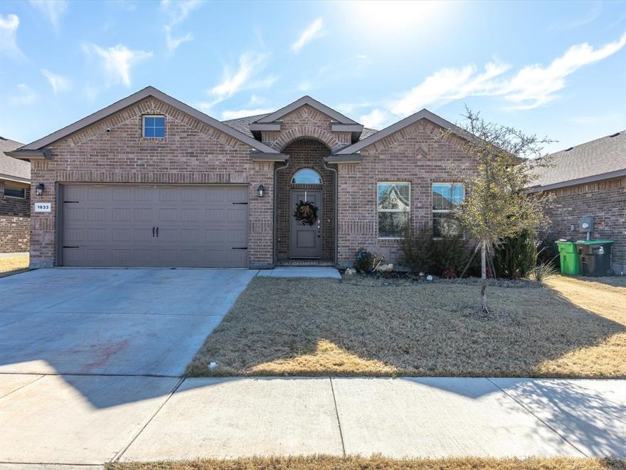 FABULOUS NORTHSTAR Community n NORTH FT WORTH and NORTHWEST ISD! Stunning 4-2-2; Spacious open Living, Dining and large Chef's Kitchen with Seating Island, Quartz Countertops, tiled Back splash, Pendant lighting, SS Appliances, gas Range, Butler's Pantry and walk-in Pantry. Luxurious main Bedroom with dual sink Quartz topped Vanity, over sized Shower with seat, linen closet and big W-I Closet with built-ins. Designer Pkg includes tiled Entry, Halls and wet areas, quartz topped vanity in Baths plus Home is Connected Smart Home Technology. Front Coach Lights, covered back Patio, 6 ft fenced backyard, partial gutters, Landscape Package, Sprinkler System, 16 SEER HVAC, gas Tankless Water Heater and Pest defense system. Indoor Amenity Center with Game Rooms and Event Space, Splash Pad, Pools, Playground, Soccer Field. Minutes from Downtown Ft Worth and Alliance Town Center.