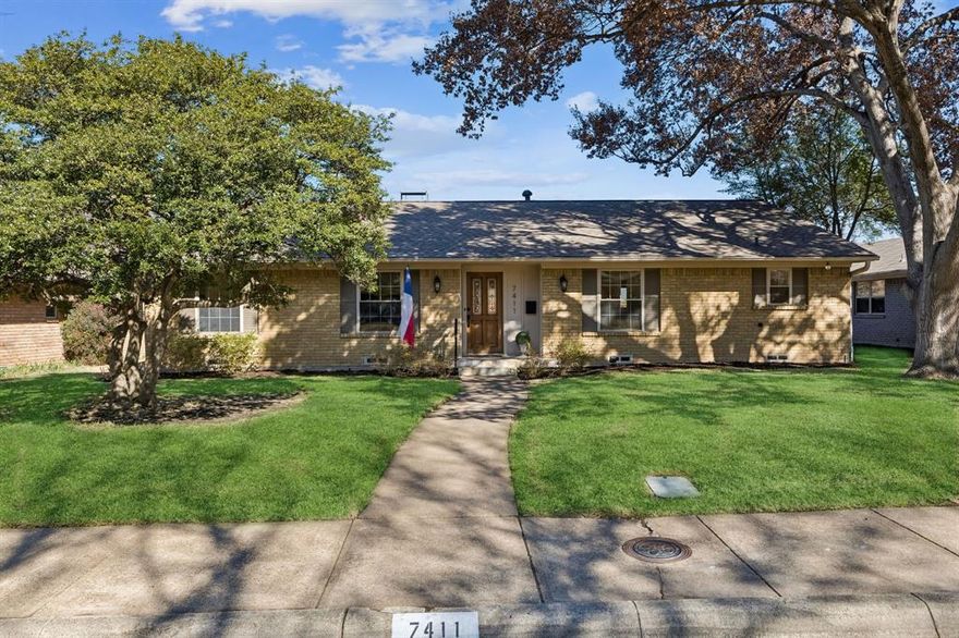 Welcome to your FULLY RENOVATED dream home on a quiet street in Prestonwood! This beautifully updated residence is truly move-in ready and blends modern upgrades with timeless charm, featuring hardwood floors throughout and a thoughtful layout. The light-filled formal dining room connects seamlessly to the kitchen through an impressive 11' x 8' butler’s pantry, providing abundant counter space and storage for dishes, appliances, and entertaining essentials. The renovated kitchen opens to the living room and is equipped with an 8-burner Mueller gas range, stainless steel appliances, an oversized island, and a cozy breakfast nook. It is perfect for everyday living and hosting guests. The spacious living room features a gas fireplace and plenty of room to relax. The primary suite offers two closets, including a large walk-in, while the primary bath includes dual sinks and a large glass-enclosed shower. Secondary bedrooms and baths are generously sized, with a private fourth bedroom located off the kitchen, ideal for guests, a home office, or a playroom. Step outside to a large backyard oasis complete with a deck, a generously sized fenced pool, and ample yard space for play. Ideally located within walking distance to Bowie Elementary, 10 minutes from The Covenant School, steps from Preston Ridge Trail, and conveniently accessible to DNT, 75, 635, and George Bush Turnpike. Set on a peaceful, non-through street known for its family-friendly atmosphere and strong community feel, this home is just a short drive to downtown Dallas and offers a truly central and desirable location.