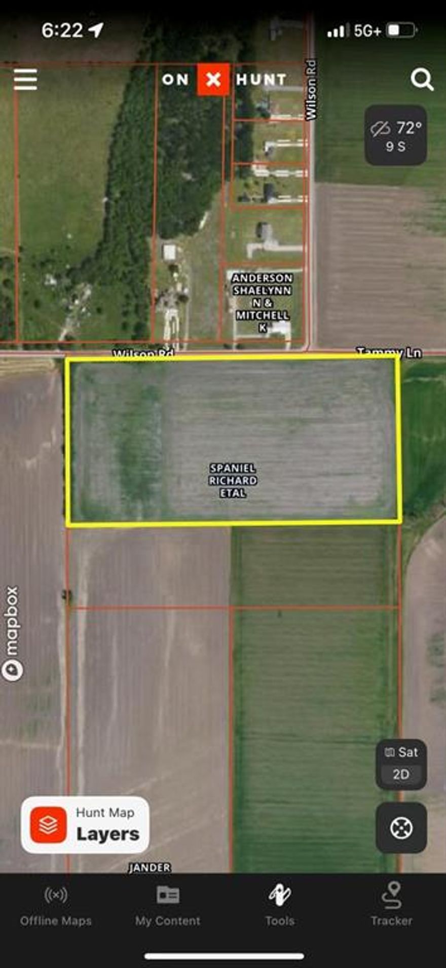 Land currently used as farm land.  Some trees.  Close to Hwy 287, situated between Ennis and Waxahachie.  Great development potential.   Seller has an addition 22 + or - acres   listed MLS Listing #20538209 22 + or - acres