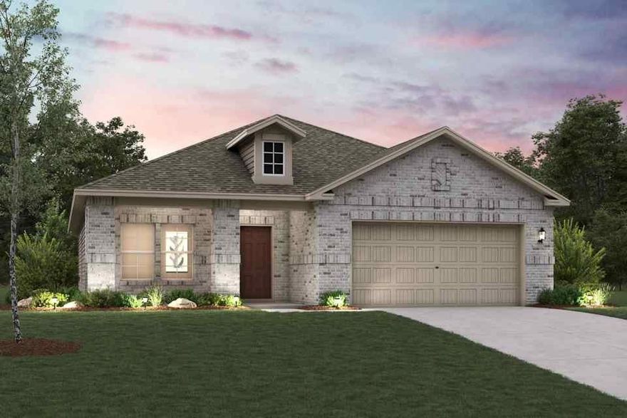 Looking for a stylish single-story plan? You’ve found it with the Champlain! The entry of this charming home leads past a private study and back into a welcoming open-concept plan. A kitchen with an island and a walk-in pantry flows seamlessly into a dining area and a great room, which provides access to the covered patio. The primary suite is secluded at the back of the home, showcasing a large walk-in closet and an attached bath! Conveniently located near I-45, Ferris offers a short drive to economic, entertainment and cultural hubs across the Dallas-Fort Worth metro area—plus local attractions, such as restaurants, shops, and year-round community events. You’ll love a charming small-town atmosphere that's only 20 miles from urban amenities in downtown Dallas! Est. May completion!
