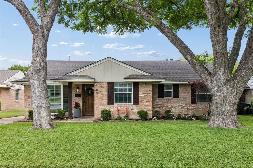 Welcome to one of Dallas's most sought-after neighborhoods, the L Streets of Lake Highlands. This beautifully and completely renovated 3-bedroom, 2-bathroom home with a versatile bonus space delivers the turnkey lifestyle today's buyers are searching for, all within the highly rated Richardson ISD and zoned for top-rated Lake Highlands Elementary. From the moment you step inside, gleaming wood floors throughout set a warm, sophisticated tone that flows seamlessly across every room. The open-concept layout is flooded with natural light and designed for modern living, ideal for entertaining and everyday comfort alike. The primary suite is a true retreat, featuring soaring vaulted ceilings. Two closets offer abundant storage, while the en-suite bath boasts dual sinks, a practical luxury that makes morning routines effortless. The standout bonus space is a rare find in this neighborhood, perfect as a home office, playroom, media room, guest suite, or flex room to fit your lifestyle. Two additional bedrooms share an updated full Jack N Jill bath, and a custom closet system. Every detail of this renovation has been thoughtfully executed so you can move right in and enjoy without a single project on your to-do list. Nestled on a tree-lined street in a close-knit community known for its neighborhood block parties, you're just minutes from White Rock Lake, top dining along Skillman and Lakewood, and easy access to US-75 and I-635.