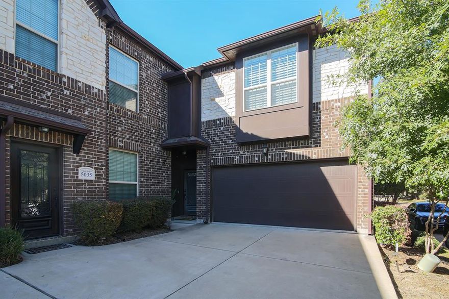 This exquisite townhome offers modern elegance and convenience located in Grand Prairie, right off highway 360, situated in a gated community. This home is perfectly positioned to get anywhere in the DFW quick & easy.  Bring your pickiest buyers as this home is meticulously maintained, featuring 2-bedrooms, 2.5-bathrooms, game room, study niche and back patio. The spacious open-concept layout also features a well-appointed kitchen with stainless steel appliances, great storage, large pantry, breakfast bar and dining nook. The downstairs is completed by an outdoor patio making this the perfect place for gathering.  Upstairs hosts the primary suite offering an en-suite bathroom with a massive closet and an oversized shower. An additional bedroom with walk in closet provides flexibility for guests or home office. Having access to a community pool to cool off on a hot day, easy access to shopping, dining, the interstate and entertainment makes this the perfect place.  Welcome home!