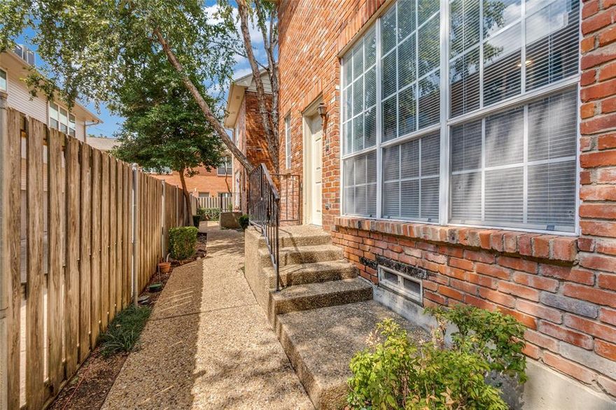 Charming south-facing townhome in the heart of Dallas with easy access to major highways. This spacious unit offers a perfect blend of comfort and convenience for professionals, SMU students, or small families seeking a home in one of Dallas' most desirable neighborhoods and school districts. Wonderful location across Hillcrest from SMU. Walk to Snider Plaza, McCulloch Intermediate School and Highland Park Middle School. Light, bright, two-story, three bedroom, two-and-a-half bath townhome with spacious living-dining area, gas log fireplace, real hardwood floors on the first floor and brand-new carpet on the second floor. The kitchen has stainless appliances including late model refrigerator along with ample cabinet space. Three bedrooms upstairs with primary bath and Jack-and-Jill bath – both have been freshly renovated with contemporary finishes, fixtures and countertops. This home comes with furniture (including full-size washer and dryer) or without furniture at tenant's choice. The large garage accommodates two vehicles with two additional spaces on the driveway in front of the garage. No University Park parking permits are required. Don't miss this great opportunity to lease this special home in an outstanding location.