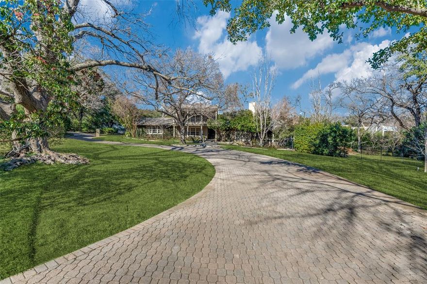 Rare 1.03-acre building site in coveted Old Preston Hollow Estate area.
 This gorgeous Creek lot with 172' of frontage, sits among mature trees and pristine landscaping in an exquisite park-like setting on rolling terrain. 
The exquisite gardens and expansive backyard feature a Koi pond, a walking path along the property, and a private creek.
This one-of-a-kind estate is ready for renovation or new build.
Agent to meet. Previous day notice required.