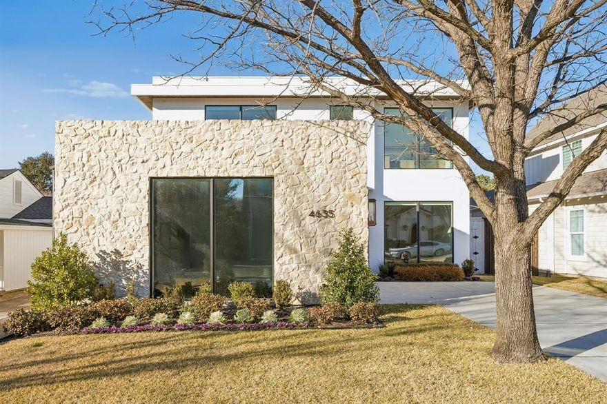 Custom home completed in 2024. Upon entering the glass entry you will notice light streaming through panoramic windows into the great room and living spaces. The chefs’ kitchen features a quartz island, Thermador appliances, stained wood cabinet towers, a walk-in appliance pantry, and temperature-controlled glass display wine storage. The main floor primary suite is a lavish private retreat buffered from the living areas and with an oversized bedroom, stone wall accents, and sitting area. The spacious spa bathroom has a freestanding tub, curb-less shower, double vanity, and overlooks its own secluded garden. The enormous closet has convenient access to the laundry room. Main level also includes a study with bespoke white oak built in cabinets and compatible for multiple monitors.
Large sliders and continuous tile flooring lead to the outdoor paradise & covered living space that features hidden outdoor remote screens, ceiling heaters, Sub Zero & Wolf outdoor kitchen with grill, & speakers. Heated pool and spa with custom water features surrounded by low maintenance turf and large pavers keep things clean and always fresh.

Upstairs you’ll find a multi functional game room and wet bar that spans the entire front width of the home, private guest powder room, and three ensuite bedrooms all with walk in closets. 26 kw Generac automatic backup. Electronic blinds throughout, extensive smart-home systems, apps, lutron lighting, wi fi climate, built in networks, range extenders, security, Hand cut Mallorca style stone exterior, gas copper lanterns, detailed landscaping, and exterior lighting add to the outstanding curb appeal.