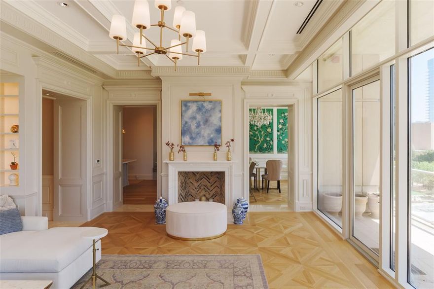 A Penthouse of Unparalleled Elegance

For the discerning buyer who values privacy, sophistication, and European-inspired luxury, 2025 Woodall Rodgers #52 is a penthouse of timeless refinement. Thoughtfully designed for world travelers, executives, and high-net-worth individuals, this exclusive residence offers effortless lock-and-leave living in the heart of Dallas.

Step inside to bespoke craftsmanship and exquisite details, from custom wall coverings and intricate moldings to floor-to-ceiling windows framing breathtaking city views. The chef’s kitchen is a masterpiece, featuring a La Cornue Château Series range, Sub-Zero refrigeration, and custom cabinetry—perfect for intimate dining or grand entertaining.

The primary suite is a serene retreat with luxurious finishes and spa-like comfort, while a private gym offers convenience for wellness-focused living. Designed for those who expect only the best, this home provides an elevated lifestyle in a prime location, with seamless access to private and international airports, fine dining, and high-end retail.

For those who seek grandeur without compromise, this penthouse is more than a home—it is a statement of legacy and refinement.