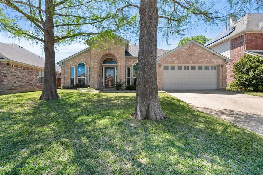 This home has been BEAUTIFULLY updated in all the most perfect ways. Attention to detail is evident in the custom remodeled kitchen, with custom cabinetry with glass fronts for showcasing those special dishware items, pullout drawers and shelving units for ease of storage, gorgeous glossy countertops, updated appliances including a Bosch dishwasher and a gas oven with 2 sections, updated sink, and a very special water filler for the coffee bar station.  The kitchen island is on wheels for portability.  The kitchen opens to the breakfast area and living space, and offers views of the sparkling backyard pool and patio.  Step into the master suite, also with a view to the private backyard, and move into the spa bathroom of your dreams.  This remodeled space features a freestanding soaking tub, glass wall shower, and more custom cabinetry for the dual vanities.  There's a walk in closet in the bathroom, and another closet in the main bedroom.  In another section of the home are the 3 additional bedrooms, with an updated bath to service those areas.  The front living & dining room combination features beautiful wood floors, and large windows to bring in all the light.  In the backyard, the covered patio and pool beckon you to relax and enjoy the warmer weather, as well as provide the perfect spot to host gatherings with family and friends.  The pool was resurfaced in 2018 with a lifetime warranty, and the pump was replaced in 2025.  HVAC outside unit was replaced in 2025, inside unit in 2024. Windows replaced 2022.  Roof replaced with 50 year shingles approximately 4 years ago. Stainless steel fridge will convey. This home is truly MOVE IN READY, and it will not disappoint!  Get ready to unpack and start enjoying your new home!
