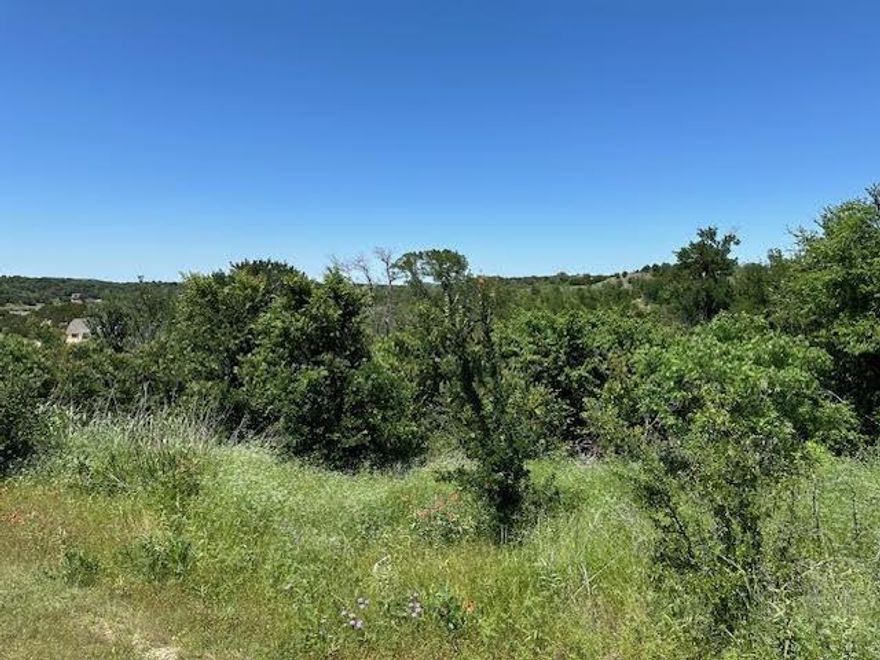 Five acres in the beautiful Hills ABove Possum Kingdom. With five acres you are allowed to have limited livestock and additional sheds or outbuildings. Lot slopes away from the roadway for even more seclusion and privacy. Lot ownership permits the use of all of the neighborhood amenities including; boat storage, boat ramp, community dock, cabin and picnic area, clubhouse with pool and fitness center, walking trail, fishing pond and twenty miles of private roads behind the gates. No builder attachment or timeline to begin building.
