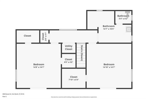 Tiny photo for 3950 Rowan Drive, Fort Worth, TX 76116 (MLS # 21091309)