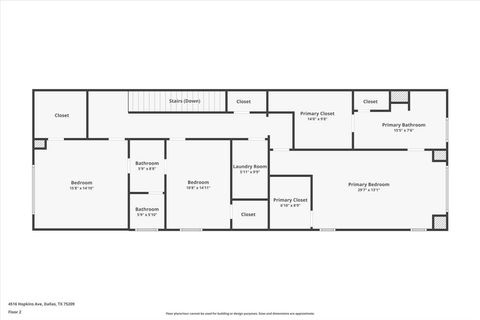 Tiny photo for 4500 Hopkins Avenue, Dallas, TX 75209 (MLS # 21025496)