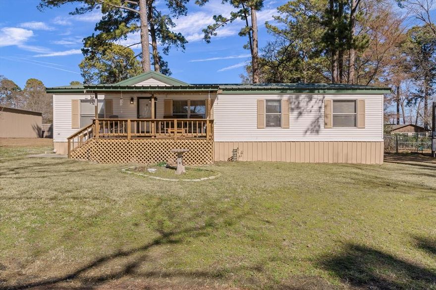 This well maintained 3 bedroom, 2 bath home in Sunrise Shores offers space, flexibility, and convenient access to LakePalestine. The thoughtfully designed split floor plan features an open concept living, dining, and kitchen area that creates acomfortable flow for both everyday living and entertaining. An additional den provides the perfect space for a second livingarea, home office, playroom, or even a fourth bedroom if needed. The primary suite includes a spacious ensuite bathcomplete with a garden tub and separate shower, creating a relaxing retreat at the end of the day. A generously sizedlaundry room offers ample storage and convenient access to the backyard. Enjoy covered front and back porches that inviteyou to sip your morning coffee or unwind in the evenings. A durable metal roof, one car carport, storage building, and nicelysized fenced backyard add to the home’s practicality and appeal. Located just a road over from Lake Palestine, this property also provides access to Sunrise Shores amenities, including two private boat ramps and docks, a stocked fishing pond, clubhouse, and playground. It is an ideal setting to enjoy lake living year-round. As an added bonus, the home can be sold fully furnished with an acceptable offer, making it a truly move in ready opportunity. Whether you are looking for a full-time residence or a weekend getaway, this home offers comfort, versatility, and the convenience of a lake access community.