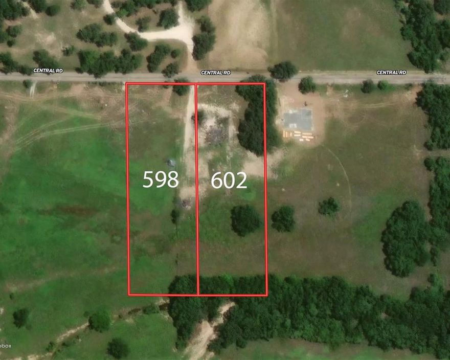 An exceptional opportunity to own two adjoining 2-acre lots in the highly desirable Glenhollow Estates of Weatherford, offering a setting that feels more like a private estate than a traditional subdivision. Ideally positioned on the outer edge of the neighborhood, these lots provide enhanced privacy, peaceful surroundings, and a sense of seclusion rarely found within an established community.

Both 598 and 602 Central Road are beautifully treed, creating a natural backdrop perfect for a custom home, long private drive, outdoor living spaces, and future improvements. Whether purchased individually or combined to create an expansive 4-acre estate, the possibilities are exceptional—ideal for a luxury residence, multi-generational living, or a thoughtfully designed compound.

Enjoy the tranquility of mature trees and generous acreage while remaining conveniently located near Weatherford amenities, schools, and easy access to Fort Worth. These lots offer the perfect balance of space, privacy, and prestige, making them a standout opportunity for buyers seeking something truly special.

Build your vision. Create your legacy. Opportunities like this—side-by-side acreage with an estate feel—are increasingly rare.