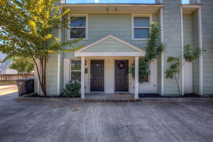 Beautiful 2-story townhouse nestled in the heart of Fort Worth's charming Fairmount Historic District. With its quaint 800 sq. ft., 2 bedrooms, and 1.5 bathrooms, it offers a cozy living experience. The private fenced-in patio is perfect for relaxation and outdoor gatherings. Step inside to discover the warm and inviting open-concept living area, featuring a wood-burning fireplace, ceiling fans, and custom crown molding, adding a touch of sophistication to the space. The kitchen boasts custom cabinets, stunning granite countertops, and chic ceramic tile flooring. Practicality meets convenience with a dishwasher, stove, and laundry alcove complete with full-size washer and dryer connections. Located in the esteemed Historic District of Fort Worth, this neighborhood offers a rich tapestry of history and easy access to shopping, public transportation, and major hospitals. Moreover, it's just a short, leisurely stroll away from the vibrant Magnolia St., where you'll find trendy shopping and dining options on the West side of downtown Fort Worth. Don't miss the chance to call this charming townhouse your home. Schedule a viewing today! Tenants are not responsible for lawn care; it's fully covered by management at no extra cost. All Westrom Group residents are enrolled in our RESIDENT BENEFIT PACKAGE (RBP). Please view our website for more details.