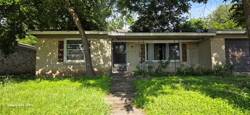 Calling investors and buyers looking for a value-add opportunity. This home features a spacious kitchen, well-sized rooms, and a large backyard with plenty of outdoor space. Mature trees add charm and shade to the property. With updates and personal touches, this home offers potential for a variety of possibilities. Property is being sold as-is. Buyer to purchase a new survey. Video of inside available upon request.