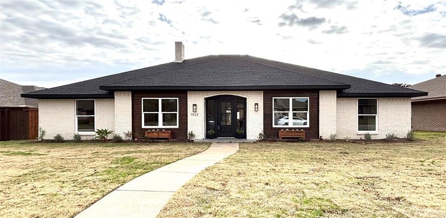 Fantastic opportunity to own an updated 5 bedroom 3 bath that feeds into Brentfield Elementary for under $800,000!  Step through the new front door into the open floor plan where entertaining is easy.  The large family room with a wood-burning fireplace is next to a second living space that could be used for overflow seating, a bar area, or a game table. The show-stopper kitchen overlooks the dining and living spaces and offers bar seating. Amenities include a 48 inch 8-burner double oven gas range, custom cabinetry with soft-close drawers, drawer microwave, large sink, walk-in pantry with countertop and storage, pull-out spice rack and cookie sheet drawer, pot filler, and a corner coffee bar area with even more storage. The dedicated office off the entry has access to the kitchen, making it an option for a formal dining room too. The convenient combination laundry and mud room has access to the oversized garage. The extra-large primary suite can accommodate king-size furniture and offers a walk-in closet with built-ins. The serene en-suite bathroom has dual vanities, a private water closet, linen closet, dramatic tub, and a spacious modern shower. The secondary bedrooms have vinyl plank flooring, ceiling fans, and share access to a beautiful remodeled bathroom with dual vanities. The oversized 5th bedroom near the kitchen could be a fun playroom or place for teens to hang out. The backyard has a new 8-foot board on board fence, and a tile patio. A new roof, new electrical panel, new ac condenser, newer windows, new light fixtures, fans, and doors complete the fabulous upgrades this home offers. Priced below market and tax values this beautifully updated house is the perfect place to call home.