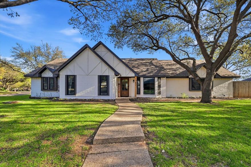 Stunning 4-bedroom home with dual primary suites and pool on a corner lot! This beautifully updated 4 bedroom, 3 bath home offers incredible space and flexibility, featuring two primary suites, perfect for multi-generational living or added privacy. Enjoy two spacious living areas, including one with a wet bar, ideal for entertaining. Vaulted ceilings enhance the open, airy feel throughout the home. Step outside to your private backyard oasis complete with a sparkling pool, with direct access from the second primary suite for ultimate convenience and relaxation. Situated on a desirable corner lot, this property also features rear alley garage access, full fencing for privacy and security, and two storage sheds that convey with the sale. Recent upgrades include fresh paint, new windows and doors, and fully remodeled kitchen and bathrooms, making this home truly move-in ready. This home combines modern updates, versatile living space, and exceptional outdoor amenities, don’t miss it!