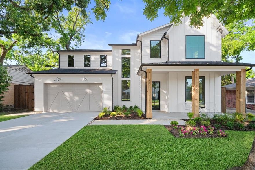 MLS# 21272778 - Built by Homebound - Ready Now! ~ Introducing The Mason - Homebound's latest floor plan in Dallas! Located in the Old Lake Highlands neighborhood of East Dallas, the Mason wrapped in our Transitional Bold Deluxe design package, offers smart design with a prep kitchen for added convenience, a covered patio for outdoor living, and a versatile flex room. The open-concept kitchen, featuring Jenn-Air appliances, Silestone quartz countertops, and soft-close Kent Moore cabinets and drawers, opens beautifully to the great room with a gas fireplace and formal dining room. The spacious primary suite features a soaking tub, three additional bedrooms, and 3.5 additional bathrooms, providing ample space. With a 2-car garage, everyday entry, large laundry room, and storage areas throughout, The Mason is perfect for stylish, organized living. Rustic charm meets modern elegance in the Modern Farmhouse. With a steep roof, oversized windows, and a classic front porch, this design offers a welcoming and polished aesthetic. It’s perfect for those who value light-filled, functional living. Includes 1-2-6 Builder Warranty and 3-year complimentary home automation.