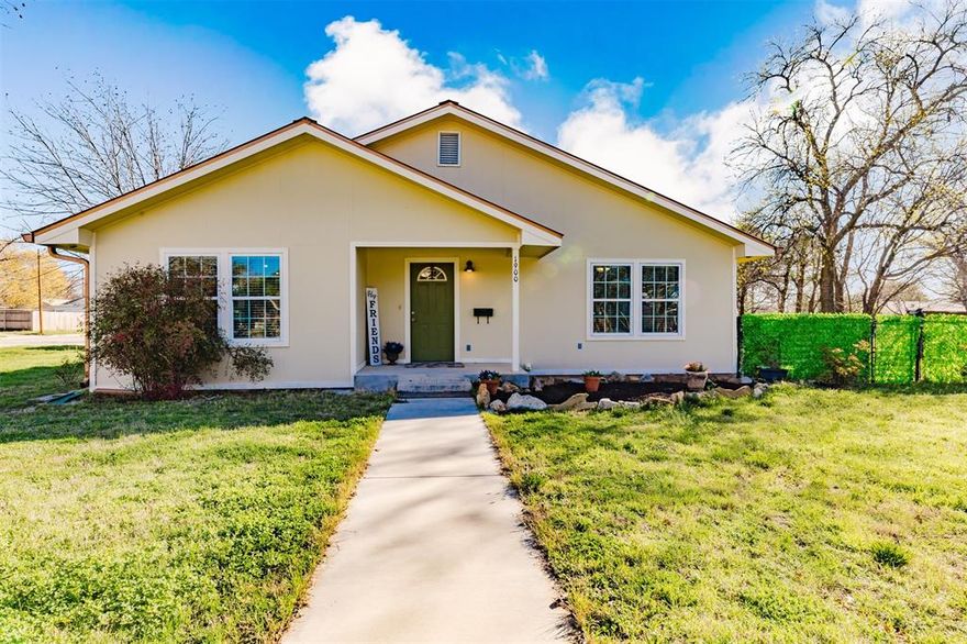 Beautiful Brownwood, TX home on expansive .44-acre corner lot, built-in fire-pit gazebo, covered RV parking (elec. hook-up), storage shed, oversized carport, mature trees. 2,404 sq. ft. 3 beds, 2 baths + Game room (Man-cave). Modern open floor plan with hardwood floors. Spacious kitchen features crisp white cabinets, built-in double ovens & microwave, gas stove, stainless appliances, recessed lights, & breakfast bar. The primary bedroom suite is a true retreat, with direct access to the outside deck, a huge walk-in shower, dual sinks, separate vanity area, space for electric fireplace & double closets. Game-room (Man-Cave) built-ins include a wet-bar + sink, space for bar fridge, a desk, lighted cabinet displays, lockable gun-safe, & direct access to the backyard and deck.  Covered RV Parking with power.  Multiple outdoor spaces of decking & grass in the fully fenced yard. Gorgeous copper-colored metal roof. This home offers a lifestyle of comfort, functionality, and endless possibilities.