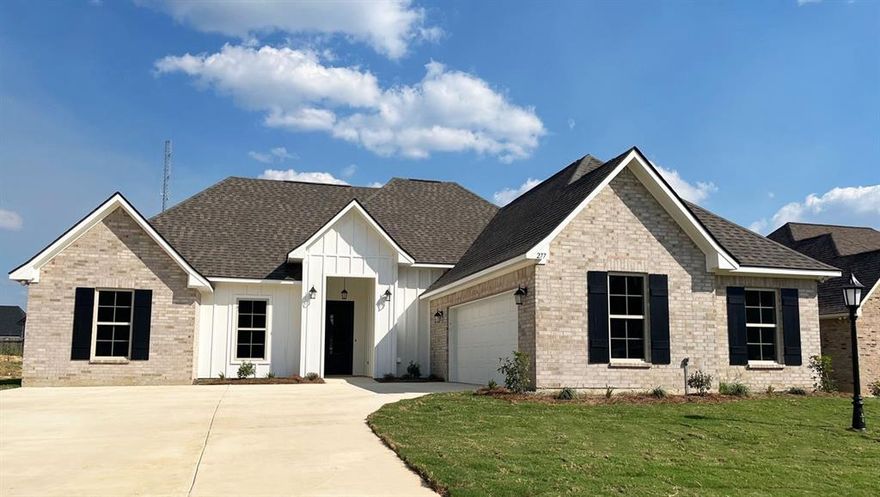 Awesome builder rate and closing cost assistance available (restrictions apply)!  

The CEZANNE V G in Griffin Estates community offers a 4 bedroom, 2 full bathroom, open and split design with a computer nook. 

Features:  double vanity, garden tub, separate shower, and a large walk-in closet in the primary suite, mud room with boot bench, built-in desk in the computer nook, a kitchen island overlooking the dining area, spacious walk-in pantry, covered rear patio, side-entry garage, recessed lighting, undermount sinks, cabinet hardware throughout, ceiling fans in the living room and primary bedroom are standard, smart connect wi-fi thermostat, smoke and carbon monoxide detectors, post tension slab, automatic garage door with 2 remotes, landscaping, architectural 30-year shingles, flood lights, and more!  

Energy Efficient Features:  a tankless gas water heater, a kitchen appliance package, low E tilt-in windows, and more!