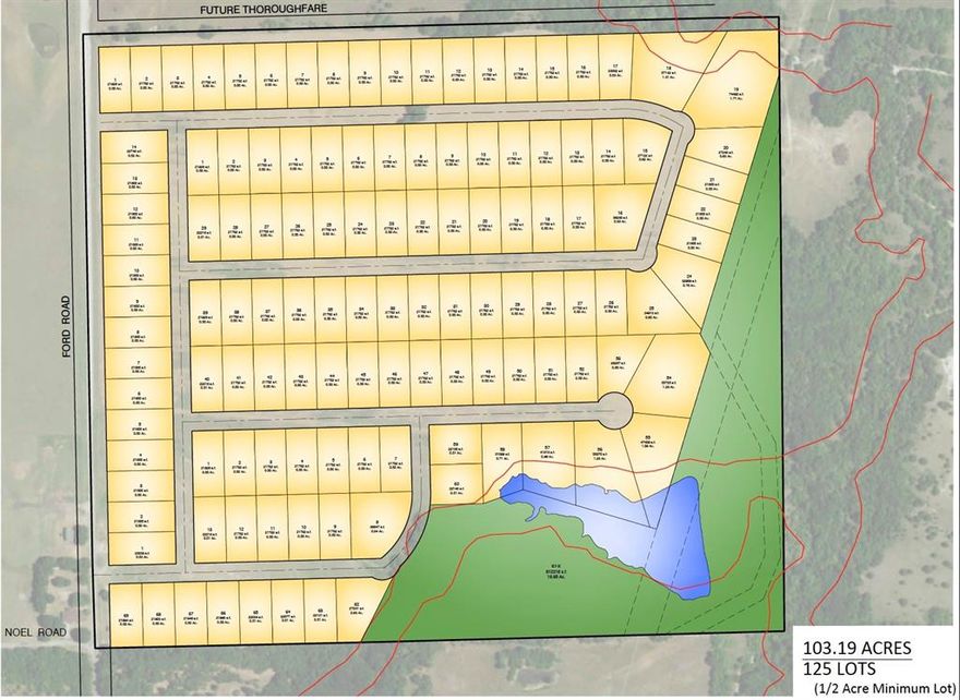 Investors, Developers - This is a great opportunity to acquire 103 acres in super hot Sherman ETZ. This 103 acres track has everything you needed - big pond, rolling slope, creek at the back and wildlife, to create your own paradise or hold it for future development. The property is within the vicinity of 35B+ Silicon Ally corridor and 1100 acres Cottonwood development on javascript:__doPostBack('m_lbSubmit','')902 bringing 11000 homes to the area.  Future Grayson County Thoroufare plan shows properties north edge will have a major east-west artery (Wyatt Road) and Ford road will be developed as north south minor artery, connecting 902 with Sherman, Denison and Pottsboro. Property has multiple access points, just minutes from Hwy 75, Preston rd(HWY 289) and future DNT. Information deemed reliable but not guaranteed. Buyer and Buyer's agent to verify that all information contained herein is accurate.