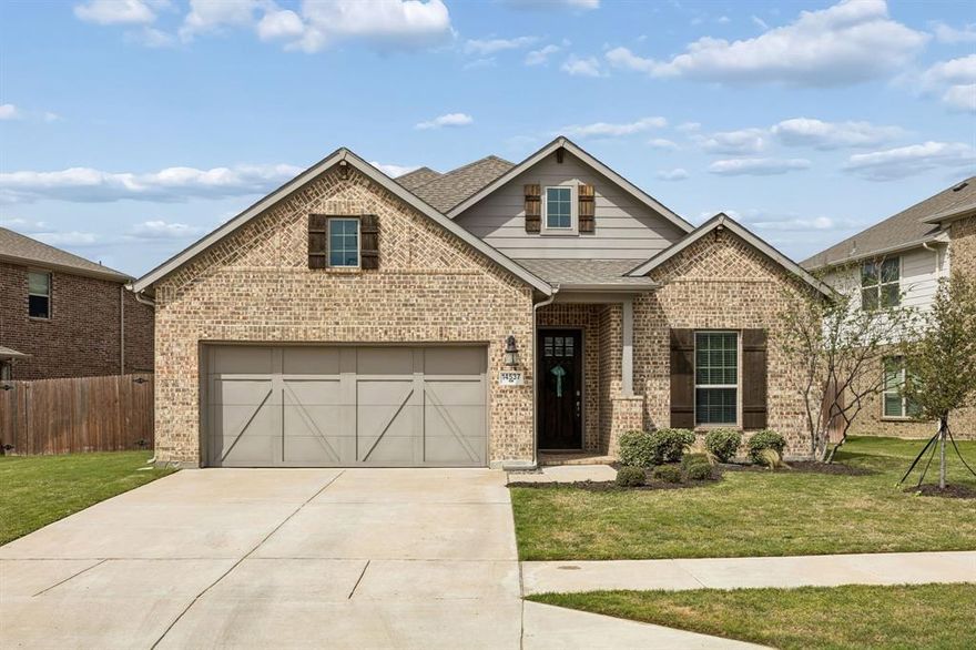 Welcome to 14537 Frog Lake Drive, a beautifully maintained one-owner home built in 2020 with a thoughtful layout designed for comfortable everyday living. This home offers 4 bedrooms and 3.5 baths, with 3 bedrooms conveniently located downstairs and a private upstairs retreat featuring a game room, bedroom, and full bath—ideal for guests or teens. The open-concept living and kitchen area creates an easy flow for both daily life and entertaining, while the dedicated office downstairs provides a quiet work-from-home space. A spacious laundry room and a 3-car tandem garage offer plenty of flexibility for storage, a home gym, or additional parking. Residents enjoy fantastic neighborhood amenities including scenic walking trails, ponds, playgrounds, and two community pools, creating a wonderful place to call home.