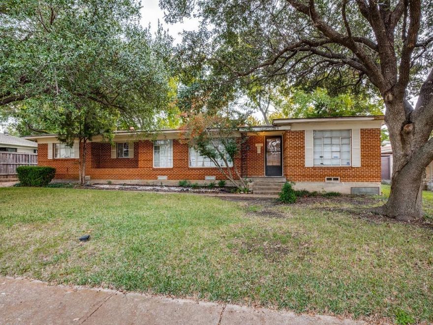 Investors special!  Partially renovated 3 bed 2 bath house in East Dallas.  Just needs some finishing touches.  New electric panel in April 2022.  New HVAC in 2019.  New hot water heater in 2017.  New roof in 2015.  Don't miss this opportunity.