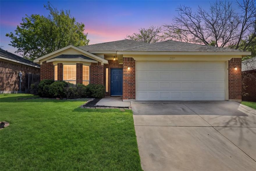 This three bedrooms, 2 bath home in Fort Worth Texas is thoughtfully updated located in Chapel Creek offering a functional layout with a split primary suite and convenient access to Loop 820, Interstate 20 & 30 and major Fort Worth commuter routes. The spacious primary retreat provides separation from the secondary bedrooms and features a jetted soaking tub, separate shower and generous storage. The expansive family room connects seamlessly to the formal dining area, creating flexible space for everyday living, entertaining or work from home needs. Granite countertops anchor the kitchen while recent updates including a new AC system in 2024, hot water heater in 2023, roof replacement in 2025, new carpet and outdoor deck in 2026 provide long term value and added peace of mind for buyers searching for updated homes in West Fort Worth. If you are looking for homes near Lake Worth, NAS Fort Worth JRB, Lockheed Martin or the growing employment corridors along Chisholm Trail Parkway, this location offers convenient access to shopping, dining and recreation while maintaining a neighborhood setting within Chapel Creek. The backyard wood deck extends the living space outdoors and creates an inviting area for gatherings, quiet evenings or weekend relaxation. Buyers comparing nearby homes in Fort Worth may appreciate the balance of major system updates, functional layout and established neighborhood setting available here. This property presents a balanced combination of comfort, location and everyday functionality within the Fort Worth market. Bundled Service Pricing available with our preferred lender!