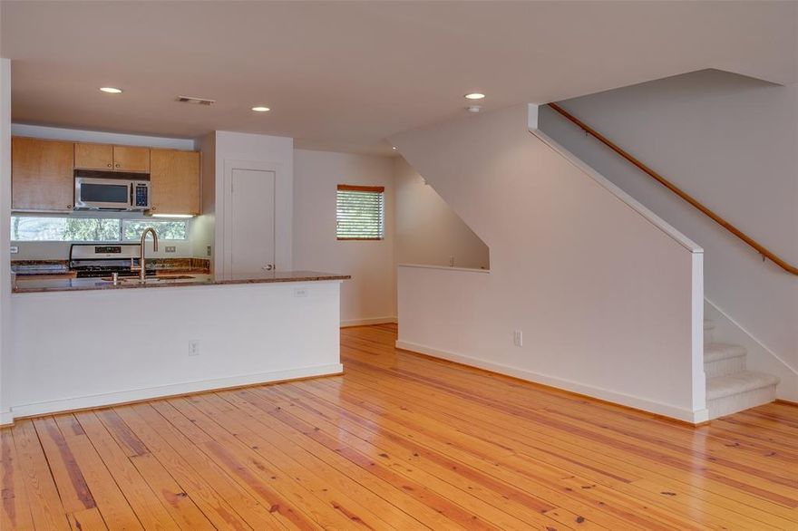 Welcome to 3840 San Jacinto Street, a delightful 3-bedroom, 2-bathroom home in the heart of Dallas, TX. Step inside to the welcoming foyer, where you will find two bedrooms on the first floor along with rare outdoor space and a full bathroom. Upstairs, the living area boasts ample natural light, highlighting the beautiful finishes and thoughtful design. The open floor plan seamlessly connects the living spaces, creating an ideal setting for both relaxation and entertaining. The kitchen is a culinary enthusiast's dream, equipped with modern appliances and plentiful counter space. 

Upstairs, the primary suite has a large ensuite bathroom and a flex space overlooking the living room that can be used for a home office. Outside, the property provides a tranquil escape with a private outdoor area, ideal for enjoying morning coffee, gardening, or evening gatherings with friends. Located in the Bryan Place area near downtown Dallas, come discover a vibrant community with convenient access to Dallas's amenities. Don't miss the opportunity to make this exceptional property your new home!