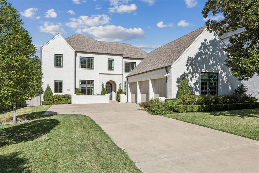 Nestled in Preston Hollow on a spacious .3 acre lot, this meticulously maintained home features 5,416 square feet with five bedrooms, five full and one half bath, an office, and media room. The inviting family room features a cast stone fireplace, beamed ceilings, and wet bar, all leading into the kitchen that includes Sub-Zero and Wolf appliances and a large island, providing a seamless flow for entertaining. A spacious primary suite with a sitting area is highlighted by the spa-like bathroom and large walk-in closet with. Upstairs features three additional en-suite bedrooms and media room with projector and screen. Comfortable living continues outdoors to the private oasis with screened in covered patio, outdoor kitchen, and sparkling pool.