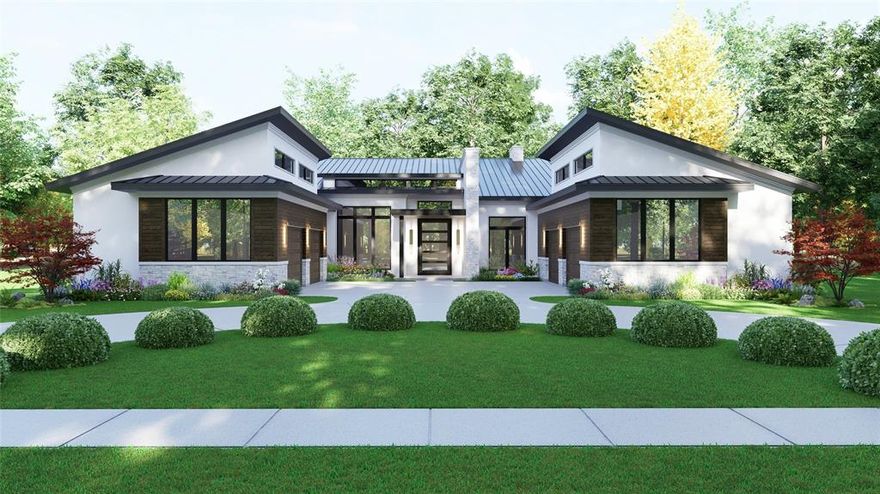 Current property will be torndown before building new construction.  California Modern, One story, 4 bedrooms, 4 baths, 4 car garage.  Specifications will be added as soon plans are completed with architect. There is a property on the lot that will be torndown before building.  There is time for you to make changes to floorplan, pick out finishes.  Let's build your dream home together! LOT FOR SALE AS WELL!