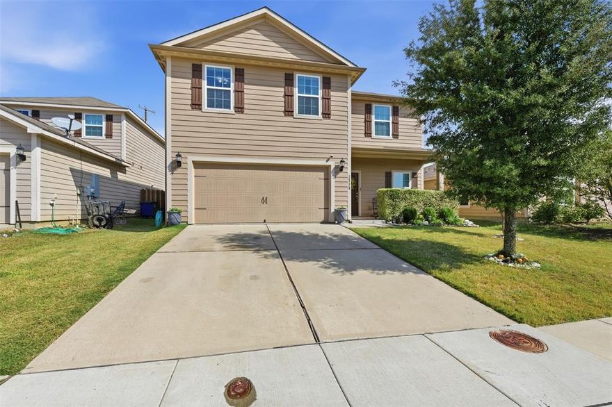 Beautifully maintained 3 bedroom Home with upgrades throughout. Proudly owned and meticulously cared for, this stunning 3 bedroom, 2.5 bath home offers comfort, style, and functionality in every corner. Featuring quartz countertops in both kitchen and bathrooms, a beautifully upgraded backsplash, and no carpet, only tile and laminate floors that add to its modern appeal. All bedrooms are conveniently located upstairs, providing privacy and space for the entire family. The primary suite includes a luxurious bath with a standing shower and soaking tub. Natural light flows effortlessly through the home, creating a warm and inviting atmosphere. Step outside to a spacious backyard with raised fencing for privacy, a concrete patio, and a fire pit—perfect for relaxing or entertaining. Located just minutes from Dallas, this home offers quick access to major freeways, schools, restaurants, and shopping. Curtains will convey with the property. This home truly shows pride of ownership and is move-in ready!