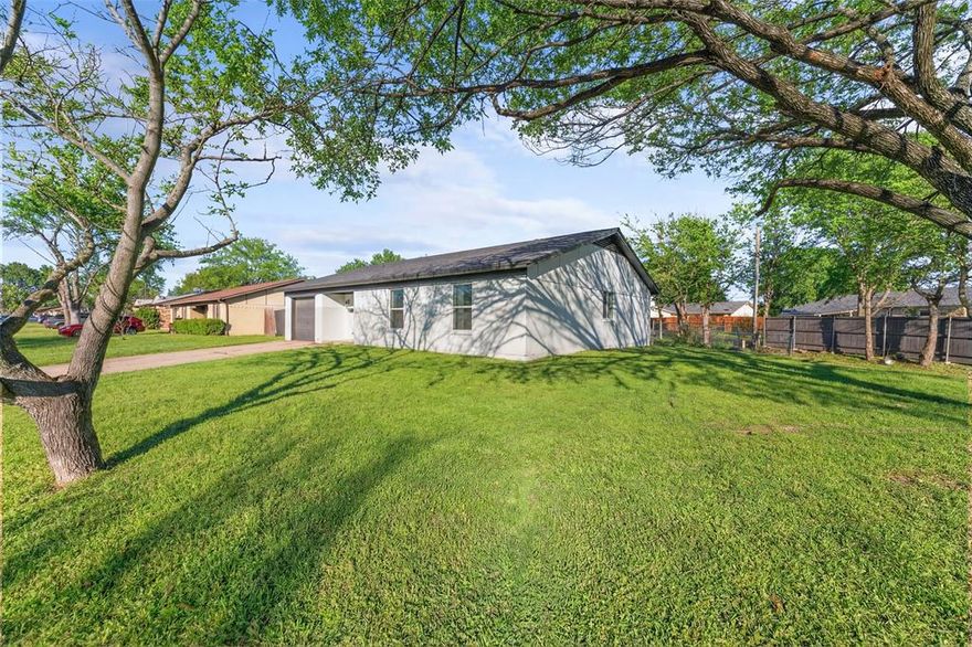 Beautifully updated and truly move-in ready, this 4-bedroom, 2-bath home offers the space first-time buyers are searching for — with two living areas and a flexible layout that fits today’s lifestyle.

Situated on an oversized corner lot in a quiet, established neighborhood, this home features a brand-new roof, new HVAC system, energy-efficient windows, new flooring throughout, updated bathrooms, modern lighting, and new kitchen appliances. The kitchen feels fresh and functional with great flow into the main living areas — ideal for entertaining or everyday living.

Two spacious living rooms provide options for a game room, home office, playroom, or second family room. The large yard offers plenty of space for kids, pets, gardening, or future outdoor projects.

Living in Mesquite means convenient access to major highways for an easy commute to Dallas, plus nearby shopping, restaurants, parks, and entertainment. Residents enjoy community amenities, local events, and recreation options including parks, trails, and the popular Mesquite Championship Rodeo. The area is known for established neighborhoods, mature trees, and strong value for homeowners.

If you’ve been looking for a fully updated home with major systems already replaced — in a location that offers both convenience and community — this one checks all the boxes.