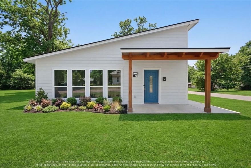 Never lived in. Move-in ready today — no waiting, no delays. This 2025 custom-built 3-bedroom, 2-bath home has superior 2x6 framing, soaring ceilings, open layout, high-efficiency zoned climate control, and a tankless gas water heater — all built to keep utility bills low. No HOA. Kitchen includes gas range and dishwasher. Gas dryer connection included. Primary suite with en-suite bath. Two additional bedrooms, laundry room, and storage. Corner lot with side entrance and ample parking. Just move in.