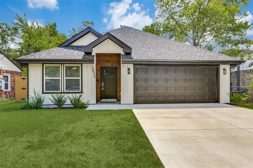 Welcome Home. Enjoy this comfortably furnished home and, tastefully decorated and updated 4 bedroom, 4.5 bathrooms. Each bedroom has its own ensuite bathroom with pedestal sink, a walk-in shower, nice size closets and ceiling fans. Fabulous natural light, high ceilings and open spaces for gathering in the living room and around the large granite kitchen island. Natural tones from ceiling to floors, light wood laminate in the common areas and new carpet in all 4 bedrooms. Beautiful kitchen to enjoy cooking and entertaining has all new stainless steel appliances, refrigerator,ice maker, gas stove and oven, dishwasher, microwave. Full size laundry with brand new washer and dryer, tankless water heater that has capacity for two homes. Window coverings. Smart TVs in each room. Enjoy the covered patio and fenced backyard with mature trees. 2 car garage with garage door opener and remotes, plus room in the driveway and on the street for parking. Security features; RING doorbell and RING camera available, exterior security lights. WIFI and Yard maintenance are included. Short distance to TCU, Bluebonnet Circle, Westcliff shopping Center, grocery, restaurants, so many conveniences to this location. Available June 2028 one-two year lease terms