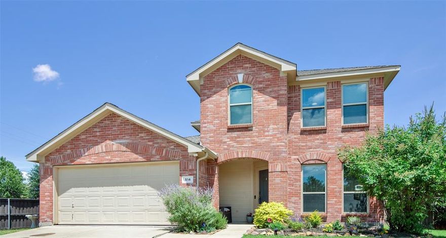 Welcome home to a truly special find in Wylie ISD, lovingly tucked away on a peaceful cul-de-sac. This beautifully cared-for 4-bedroom, 2.5-bath home offers more than 2,350 sq. ft. of comfortable, well-designed living space and over $30,000 in thoughtful upgrades, all made to enhance everyday living and long-term peace of mind.

From the moment you step inside, you’ll feel the care that has gone into this home. Recent updates include all new windows (2023), a Wi-Fi–controlled HVAC system (2021), a beautifully upgraded primary shower, and stylish new fans and light fixtures throughout. The downstairs primary suite is a serene retreat—perfect for unwinding at the end of the day—while the open kitchen, complete with granite countertops, breakfast bar seating, and all appliances included, flows effortlessly into the warm and welcoming family room highlighted by a wood-burning fireplace.

Upstairs, a spacious game room offers endless possibilities for movie nights, play space, or gatherings, along with three generously sized bedrooms ideal for family, guests, or a home office. Easy-care laminate and tile flooring throughout make daily living both beautiful and practical. 
Step outside to a generous 0.224-acre backyard, where a covered patio, landscaped yard, privacy fencing, and rain gutters create the perfect setting for morning coffee, weekend barbecues, or quiet evenings under the stars. Additional features include a security system, 2-car garage, and a low-fee HOA with greenbelts and jogging trails that invite you to enjoy the outdoors.
Major system updates—roof and exterior paint (Summer 2016) and hot water heater and fence (August 2016)—add confidence and value for years to come. Perfectly located just minutes from parks, trails, schools, and shopping, this is the kind of home that doesn’t come along often. Come see it, feel it, and fall in love—schedule your private tour today. Buyer and buyer’s representative to verify all information.