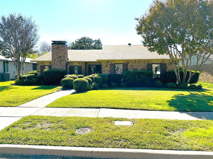 Beautiful, well maintained home with lush landscaping, backing to greenspace in Carrollton.  3 beds, 2 baths, 2 car garage attached behind the home.  The backyard has very nice landscaping and trees, surrounded by a board-on-board fence.  Windows 2011, sliding glass door 2015, HVAC 2017, Water heater 2018.  It could be ready for some interior updates, but can be moved into now, and updated according to the desires and timing of the new owners.  Don't miss this opportunity.  Need to see this beautiful home to fully appreciate it.