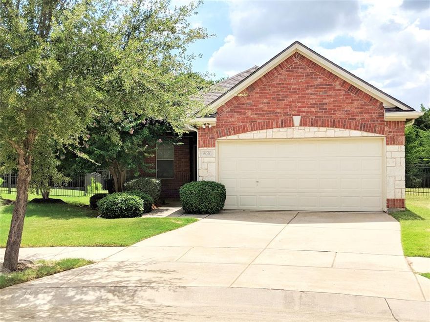 Introducing a fantastic 4 bed, 2 bath home located in the desirable area of Argyle, TX. This charming property backs up to a serene greenbelt, providing a peaceful and private setting. The open concept layout is perfect for entertaining, with ceramic tile flooring and a decorative gas starting fireplace adding a touch of elegance. The kitchen boasts plenty of cabinet and counter space, breakfast bar for convenience. Enjoy the natural light streaming in through the bay windows, and relax in the spacious master bathroom featuring a separate shower and garden tub. Step outside to the large backyard, ideal for outdoor activities and gatherings. Don't miss out on this wonderful opportunity to make this house your home! The client needs to APPLY online at leapdfw.com. $65 for applicants +18. SEE doc storage for qualifying criteria. $250 admin fee is due at lease signing. All info is deemed reliable but not guaranteed—tenants agent to verify all info including measurements and schools.