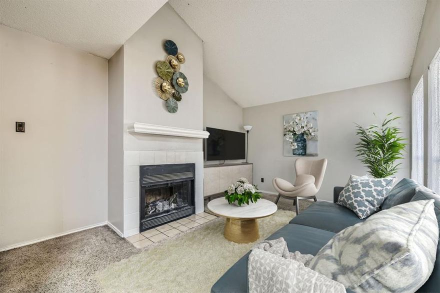 Discover this delightful two-story condo featuring one spacious bedroom and one-and-a-half baths, in a gated community. Ideal for investors or buyers looking to customize their space, this property offers tremendous potential in a sought-after location. Kitchen has stainless appliances, in unit laundry and much more! Just 15 minutes from AT&T Stadium, you’ll enjoy access to community amenities, including a sparkling pool and beautifully maintained grounds. The HOA conveniently covers exterior maintenance, water, and waste services. With easy access to I-30 and just moments from shopping, dining, and entertainment, this condo perfectly combines comfort, and convenience in one inviting package.